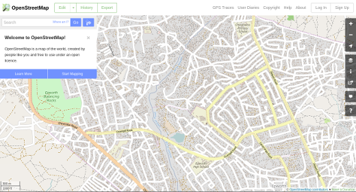 Digital maps with OpenStreetMap