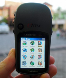 GPS main menu