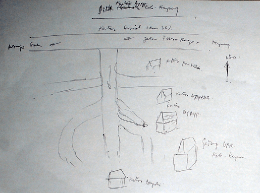Example of a hand-drawn map