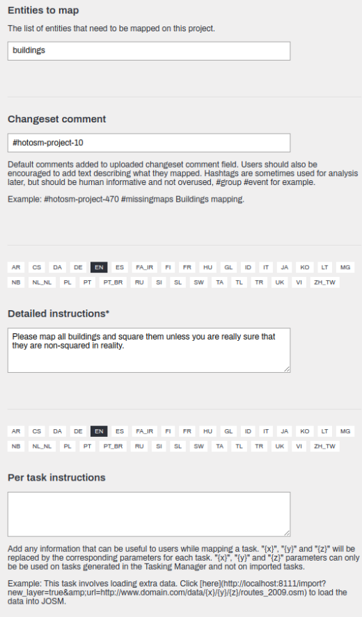 TM Instructions