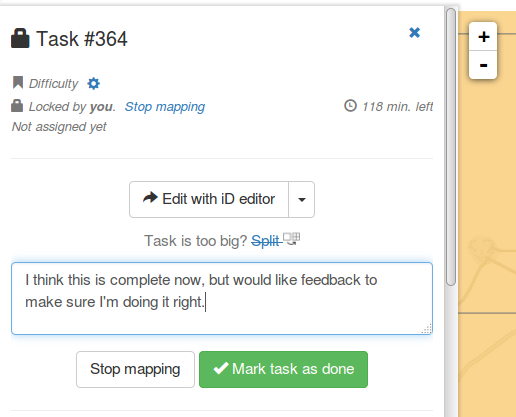 mark task as done