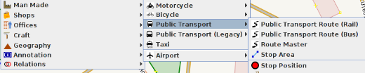 public transport preset