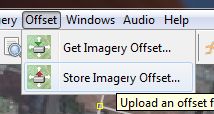 Store imagery offset