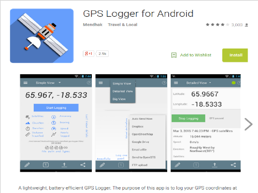 GPSLogger for Android